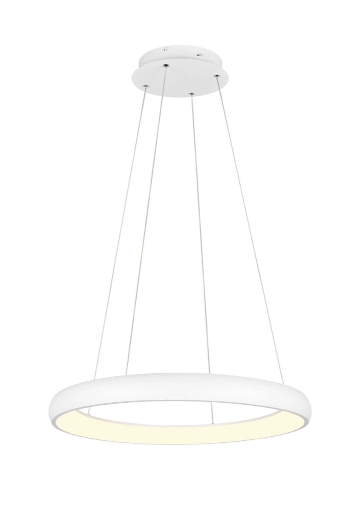 Lampada sospensione bianca Ø75 LED 59W CCT Cardona Trio
