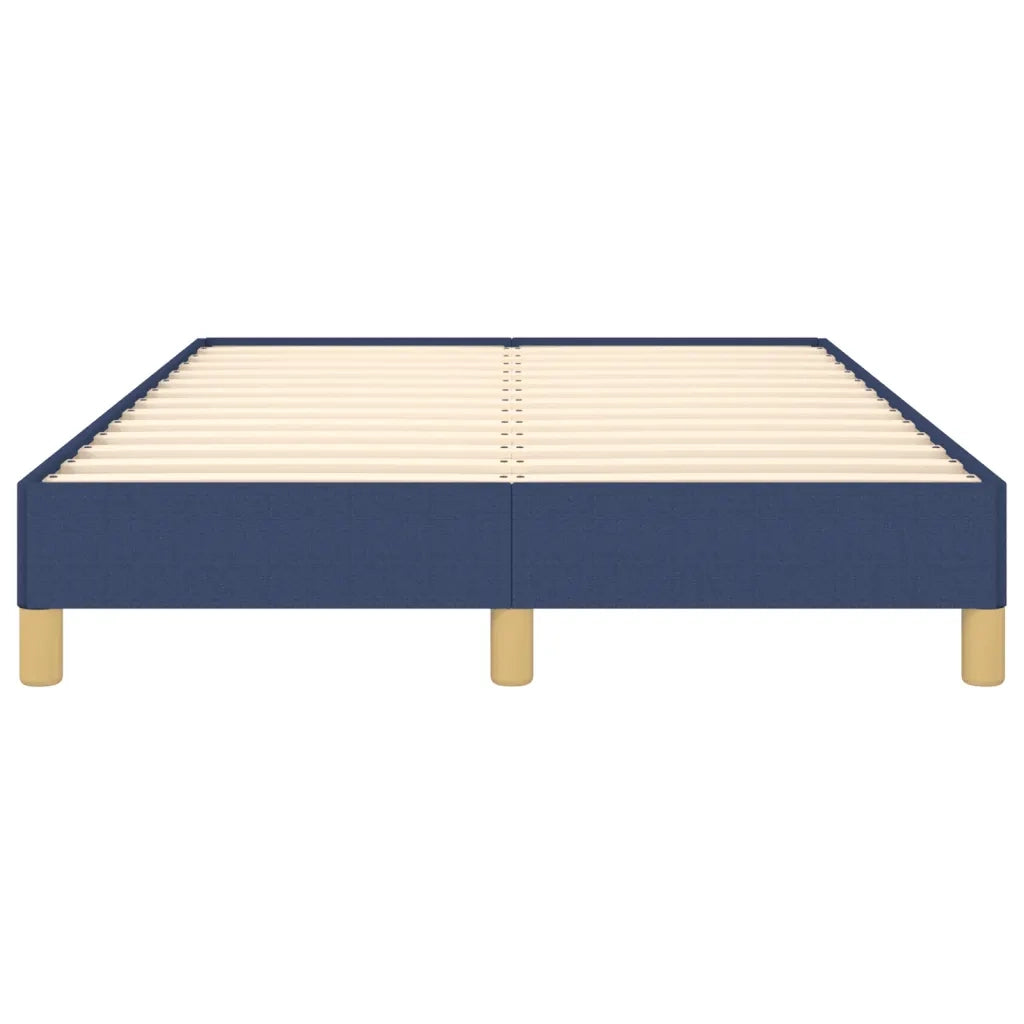 Letto matrimoniale | Letto per adulti | Giroletto senza Materasso Blu 120x190 cm in Tessuto