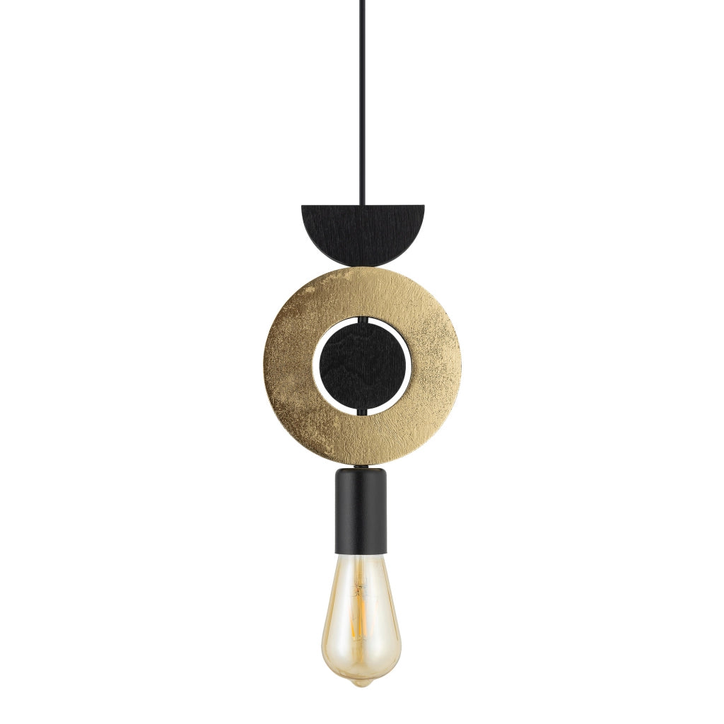 Lampada sospensione Drops Wood oro E27 25W Nowodvorski