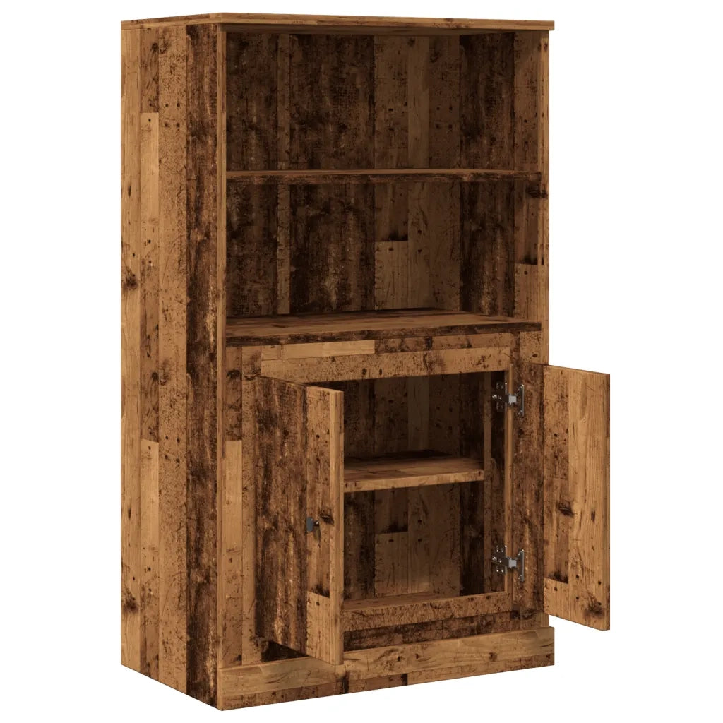 Credenza Legno Antico 60x35,5x103,5 cm in Legno Multistrato 857147