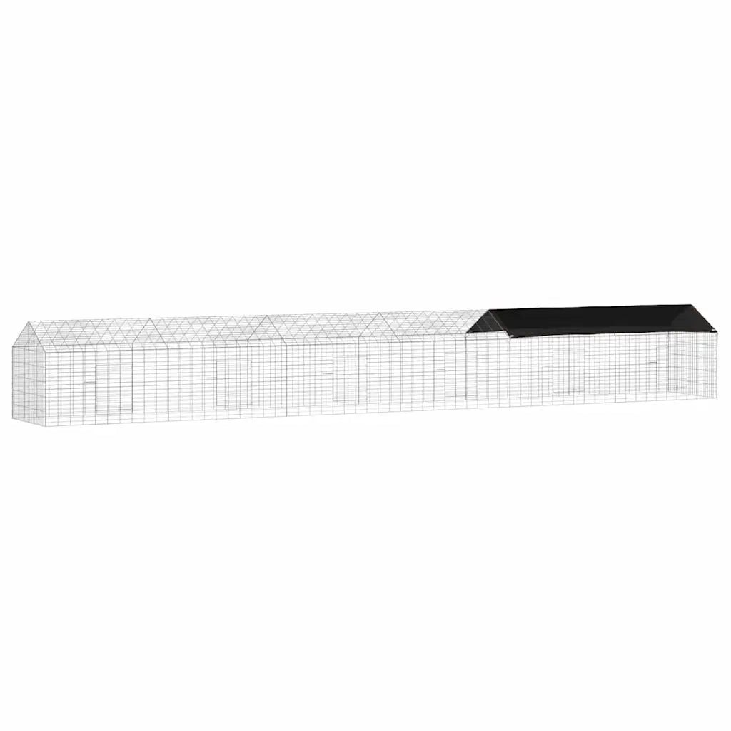 Gabbia per Conigli Argento 600 x 78 x 78 cm Acciaio zincato CFW8051425