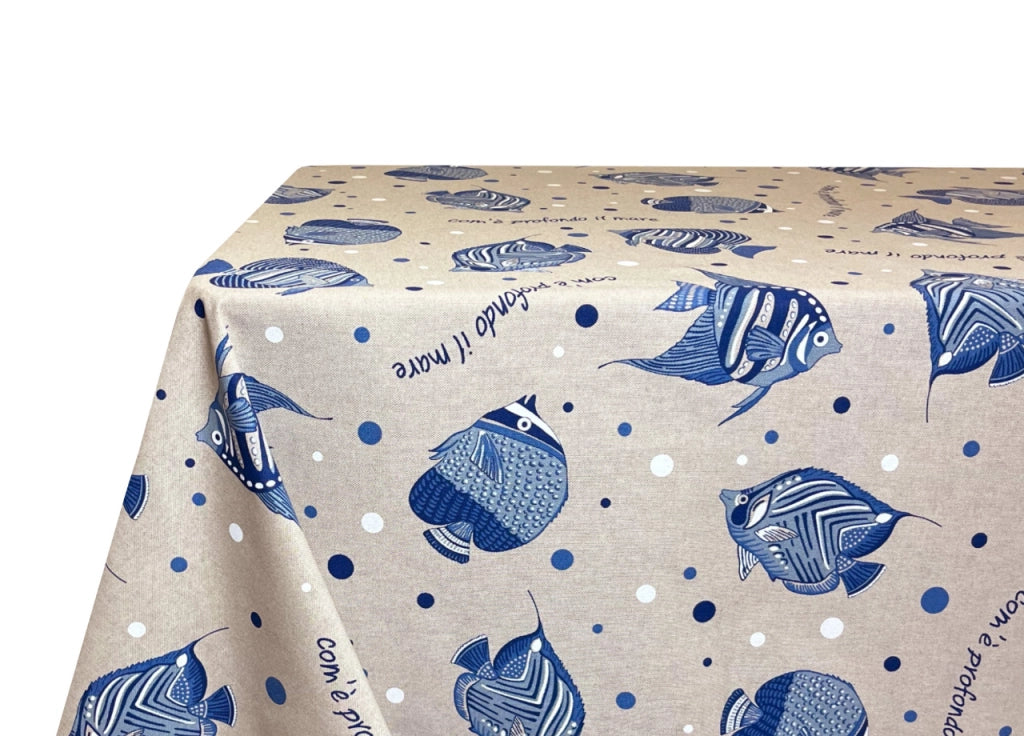 Tovaglia Per Salotto Cucina In Miros Misto Cotone Made In Italy Maldive RP - 140X360 - Maldive