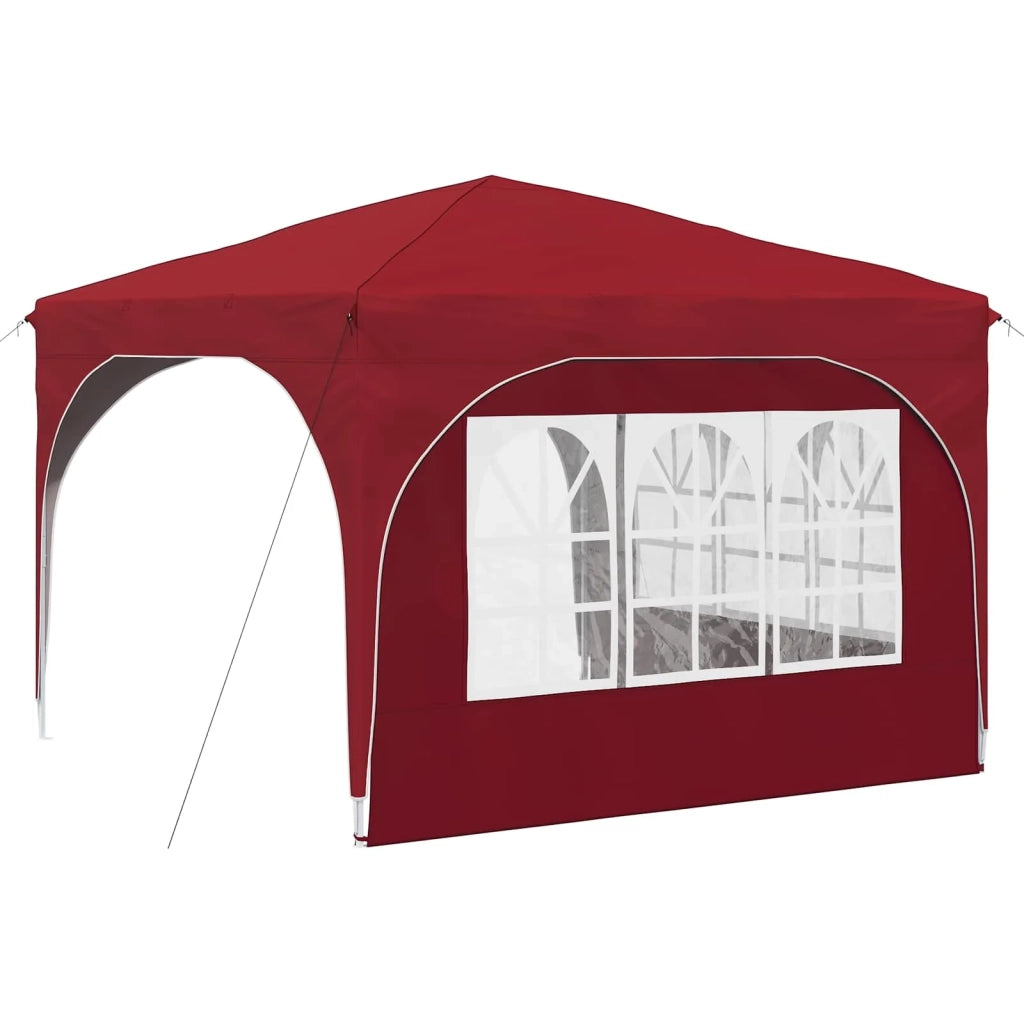 Tenda per feste a pop-up-Gazebo 290 x 290 x 245 cm Borgogna 922938