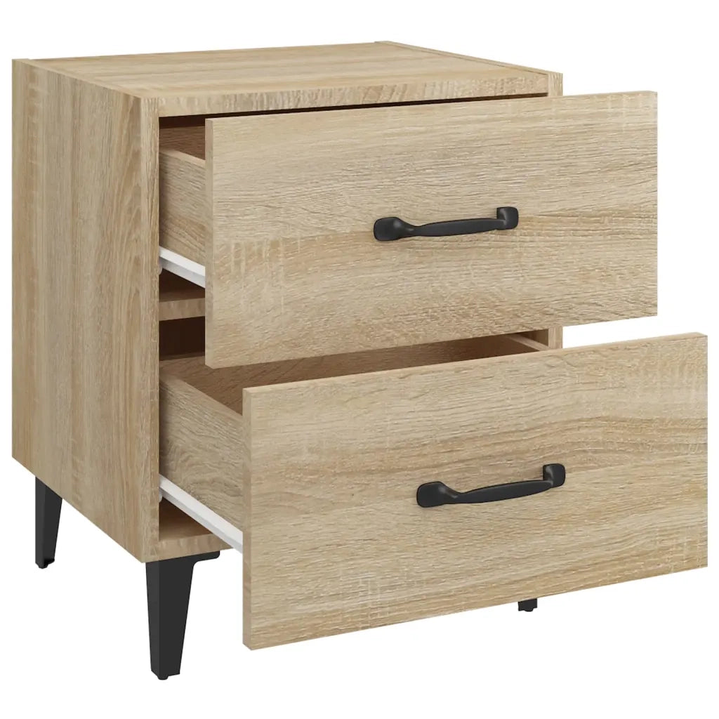 Comodino-Tavolino da notte Rovere Sonoma 40x35x47,5 cm 451454