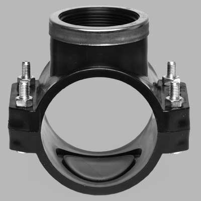PRESA STAFFA CON RINFORZO E GUARNIZIONE PIATTA BULLONI INOX PN 10  63 x 1/2     UNIDELTA