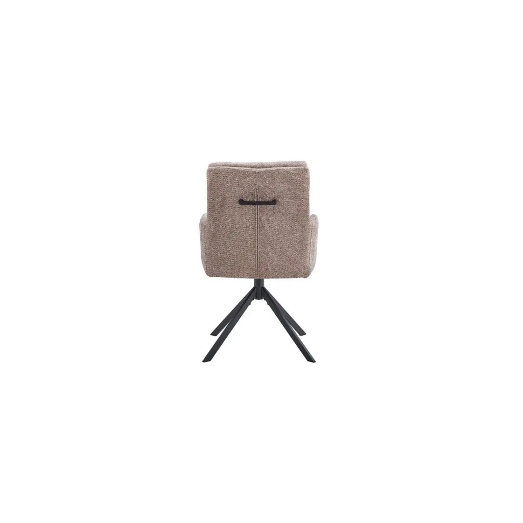 Sedia girevole PLUMO – Tessuto sabbia – L50 x H85 x P62 cm