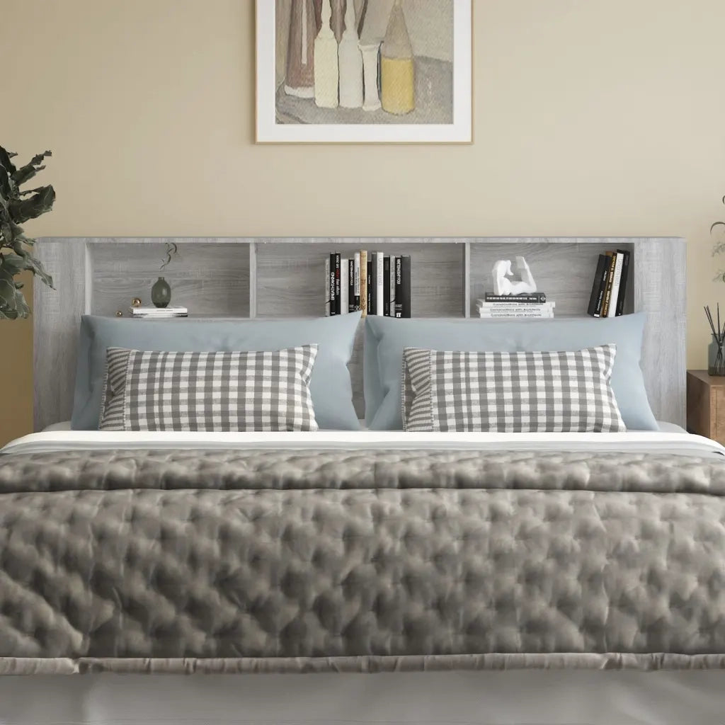 Testiera | Testata con Scomparti Grigio Sonoma 220x18,5x104,5 cm