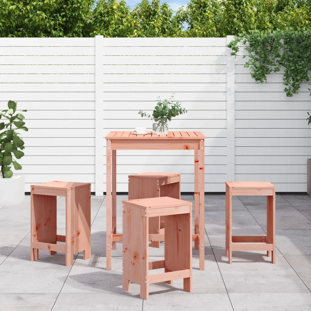 Set da Bar da Giardino 5 pz in Legno Massello di Douglas 3157744