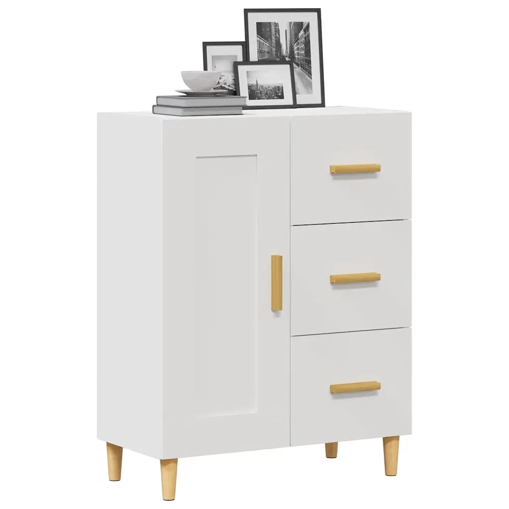 Credenza Bianca 69,5x34x90 cm in Legno Multistrato 812222
