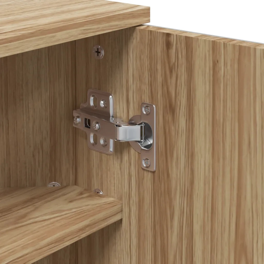 Armadietto Angolare con Specchio da Bagno | Armadio da bagno Rovere 30x24x60 cm