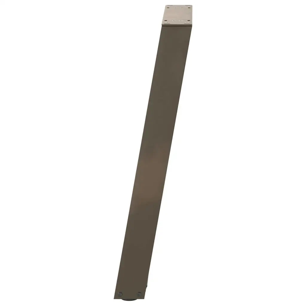 Gambe per tavolo consolle a forma di U 2 pz | Piede del tavolo in acciaio naturale 28x(72-73) cm