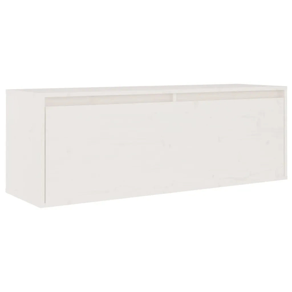 Mobili Porta TV 5 pz Bianchi in Legno Massello di Pino 623314