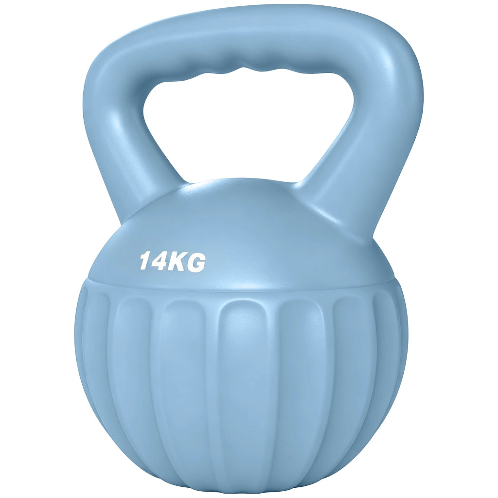 Kettlebell 14 kg ¨C Xylo ¨C Maniglia Antiscivolo, Blu