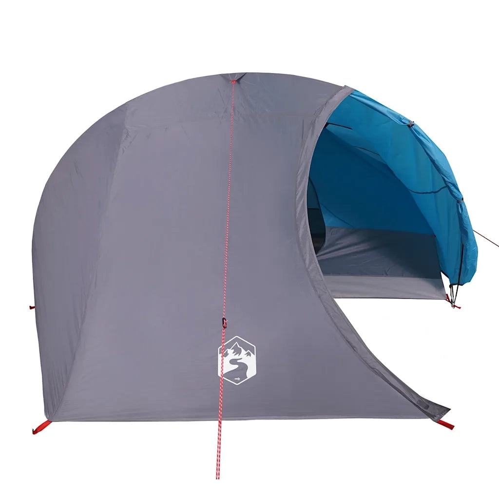 Tenda da Campeggio | Tenda Familiare a Cupola per 4 Persone Blu Impermeabile