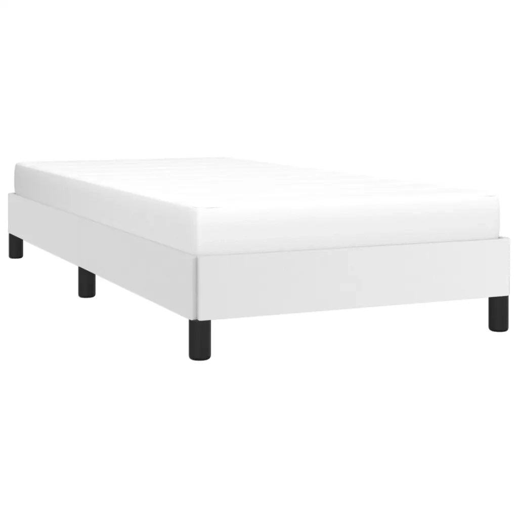 Giroletto-Struttura Letto Bianco 90x190 cm in Similpelle 399518