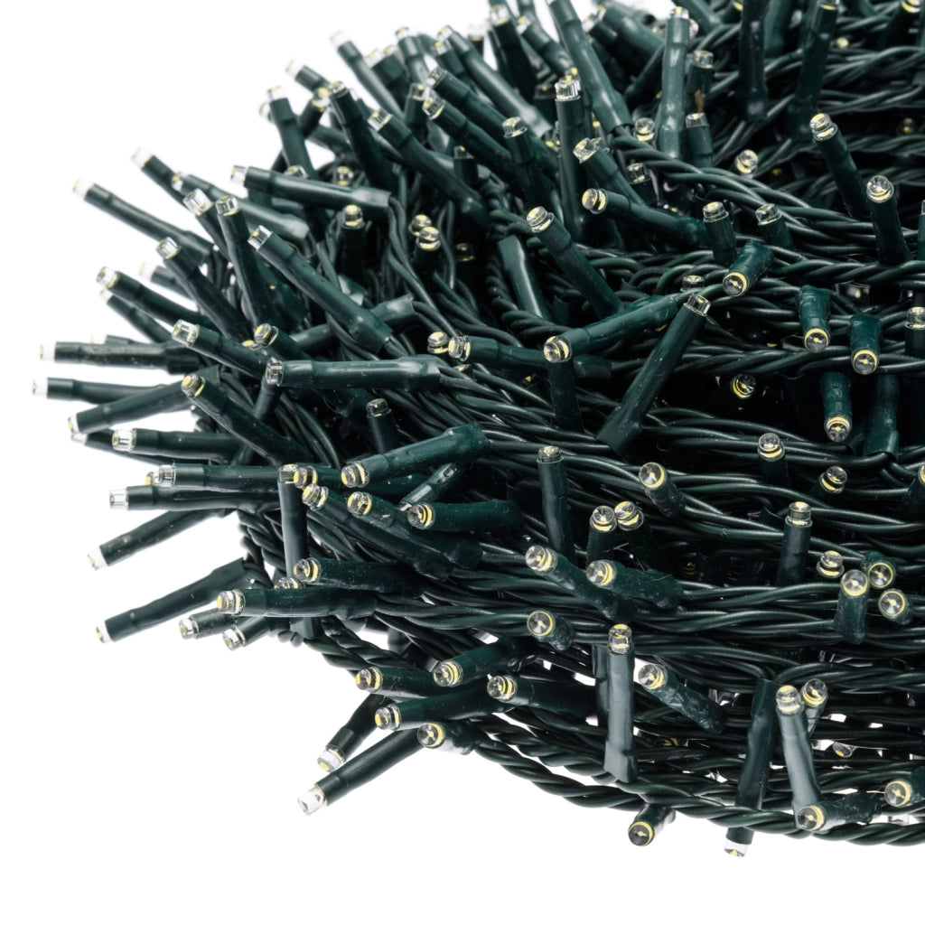 Catena Nastro 6cm NTLG 1000 MiniLED cavo Verde 4+30,5m Luci di Natale