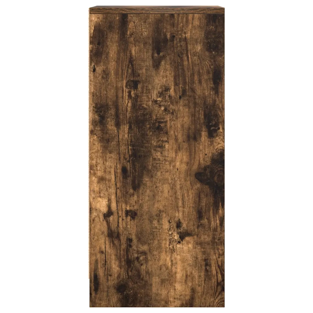 Credenza | Madia | Buffet da pranzo | Armadio da pranzo Rovere Fumo 29,5x34x76 cm in Legno Multistrato