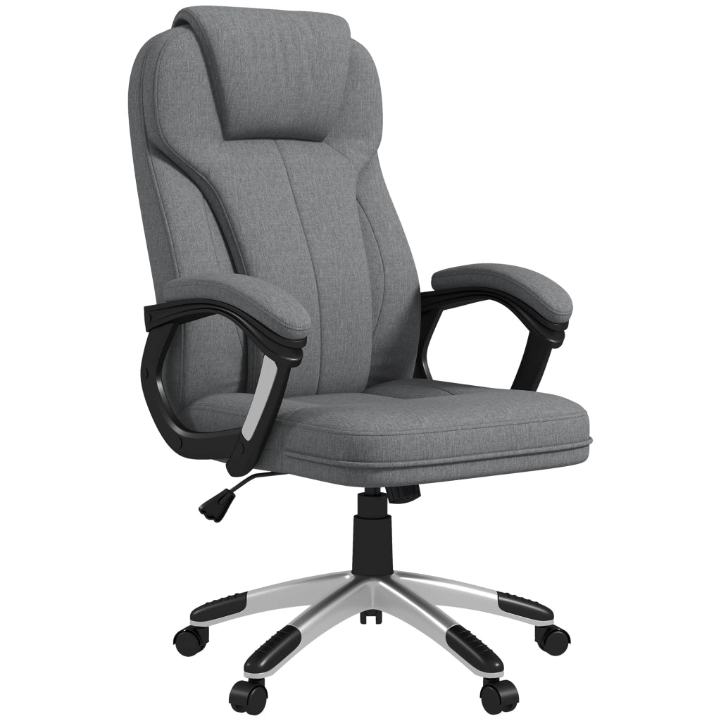 Sedia da Ufficio Girevole con Basculante ¨C zephmum ¨C Grigio 66x75x110-120cm