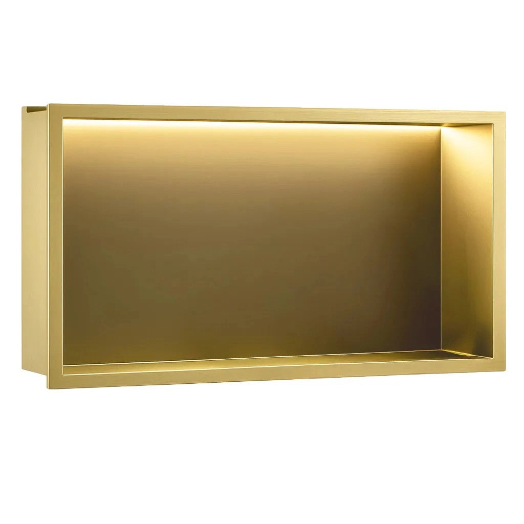 Mensola Bagno Led 30x60 Brush Gold