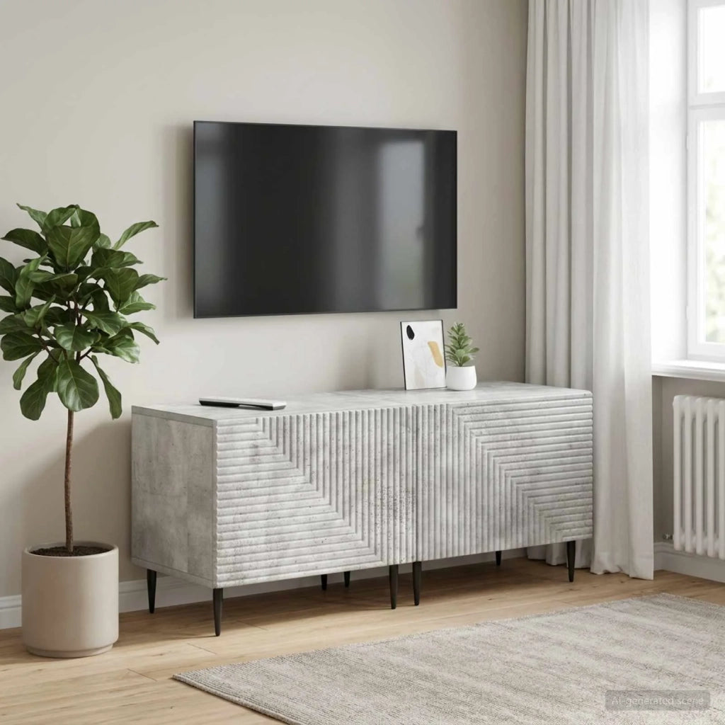 Mobile TV Grigio Cemento Legno ingegnerizzato 896898