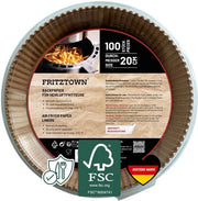 Papier per air fryer – 100 pezzi, 20 cm circolare