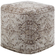 Pouf in cotone marrone modello decorativo Boho rustico soggiorno