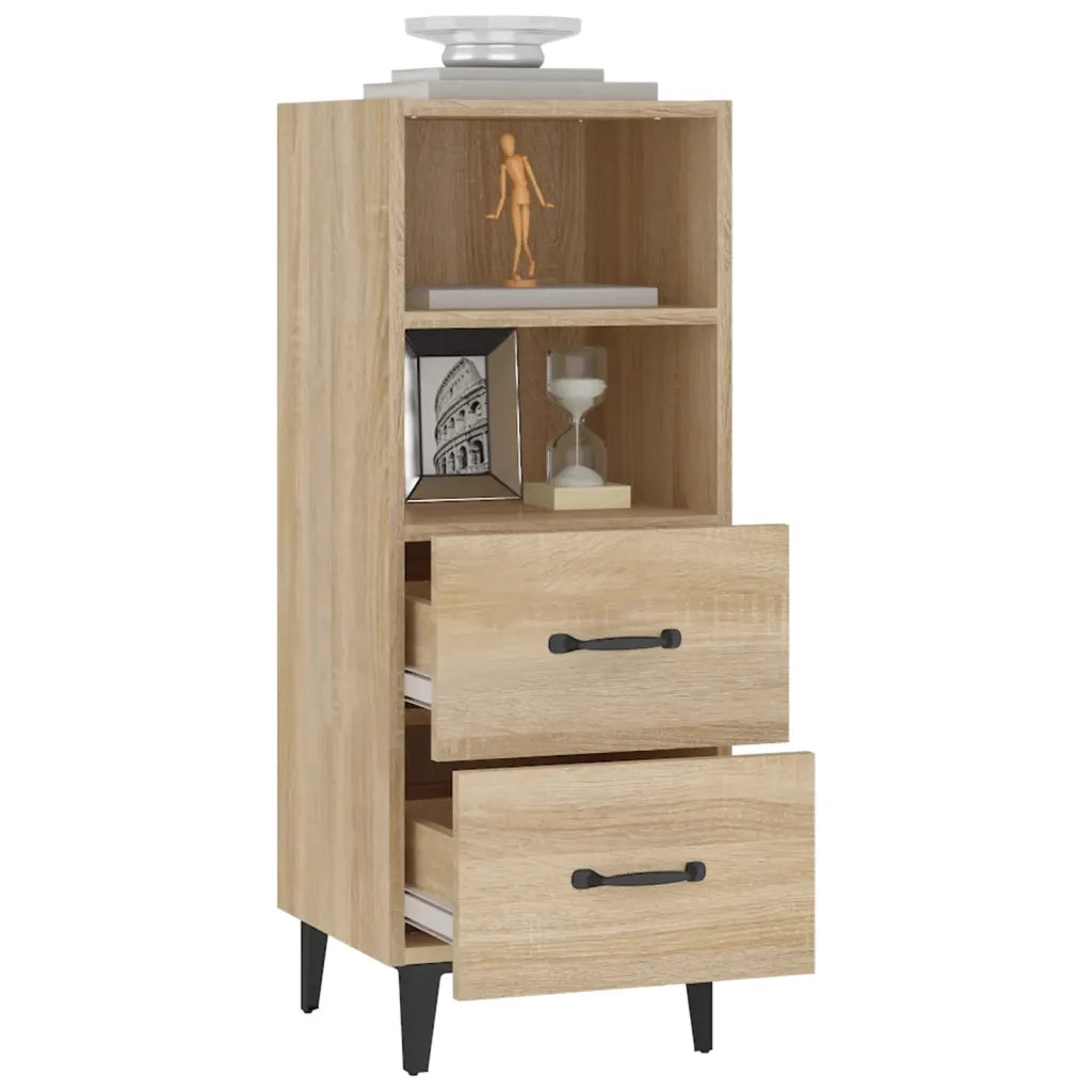 Credenza-Buffet-Armadio da cucina Rovere Sonoma 34,5x34x90 cm in Legno Multistrato 885014