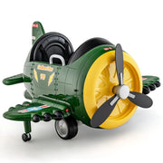 Aereo elettrico per bambini 124 x 100 x 62 cm controllo parentale telecomando design carino PP verde 20_0017629