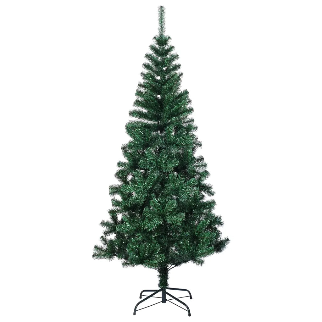 Albero di Natale Artificiale Punte Iridescenti Verde 240 cm PVC 344642