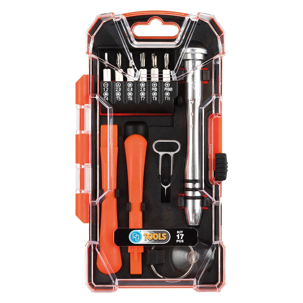 1cf accessori riparazione smartphone/pc in kit set 17 pezzi cod:ferx.5140018nlm