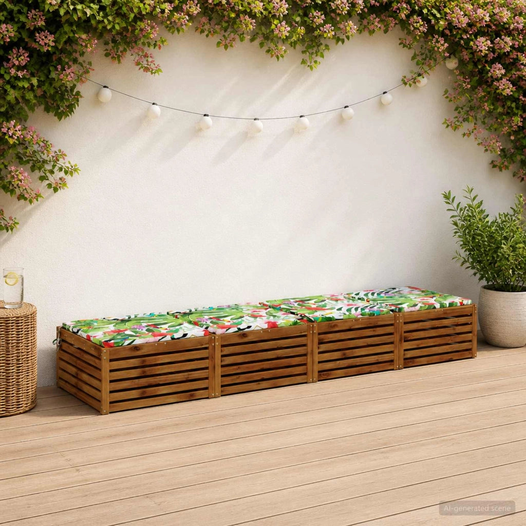 Cuscini per Sedia in 4 Pezzi SOEST 4 pz 100% Poliestere 944970