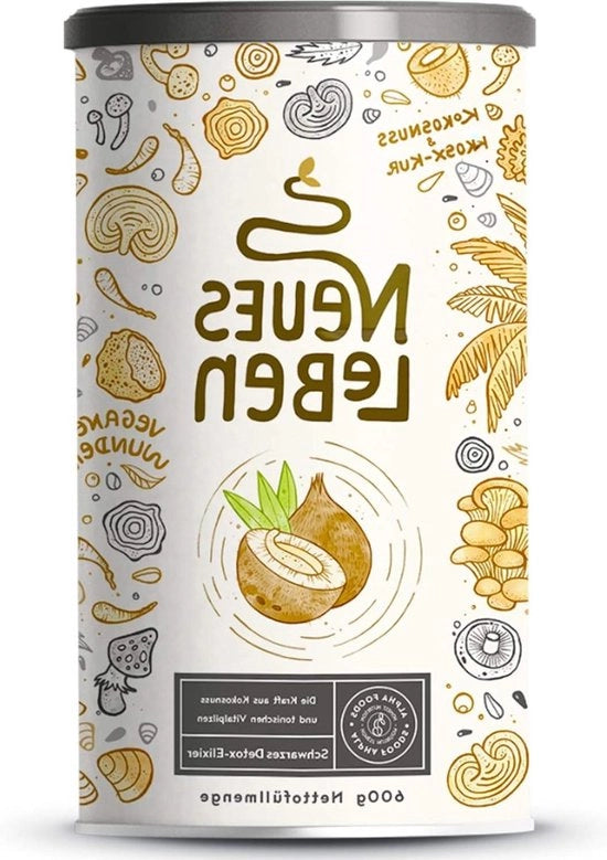 Elixir Nero con Poeder 600g con Kool Matcha Aloe Vera Chaga Shiitake Reishi
