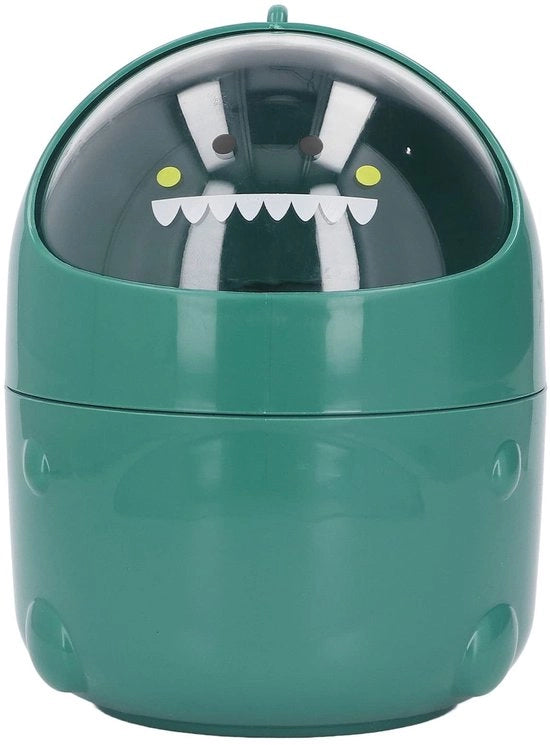 Bacetto per bambini Dinosauri - Bacinella con grande apertura - Bacinella per ufficio - Bacinella per bambini - Mini bacinella - Materiale in plastica con fondo antiscivolo - Dimensioni 15