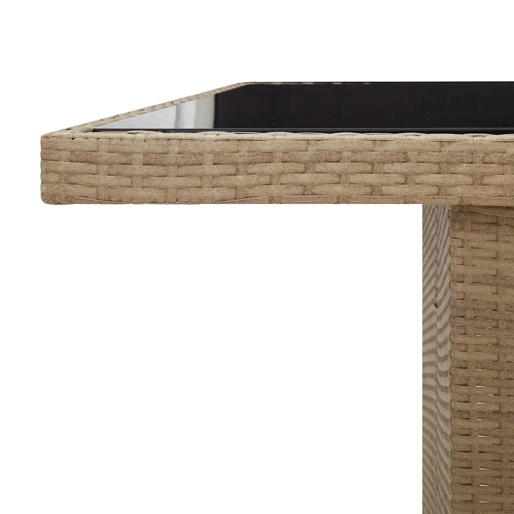 Set Bistrò da Giardino 11 pz con Cuscini in Polyrattan Beige 3277247