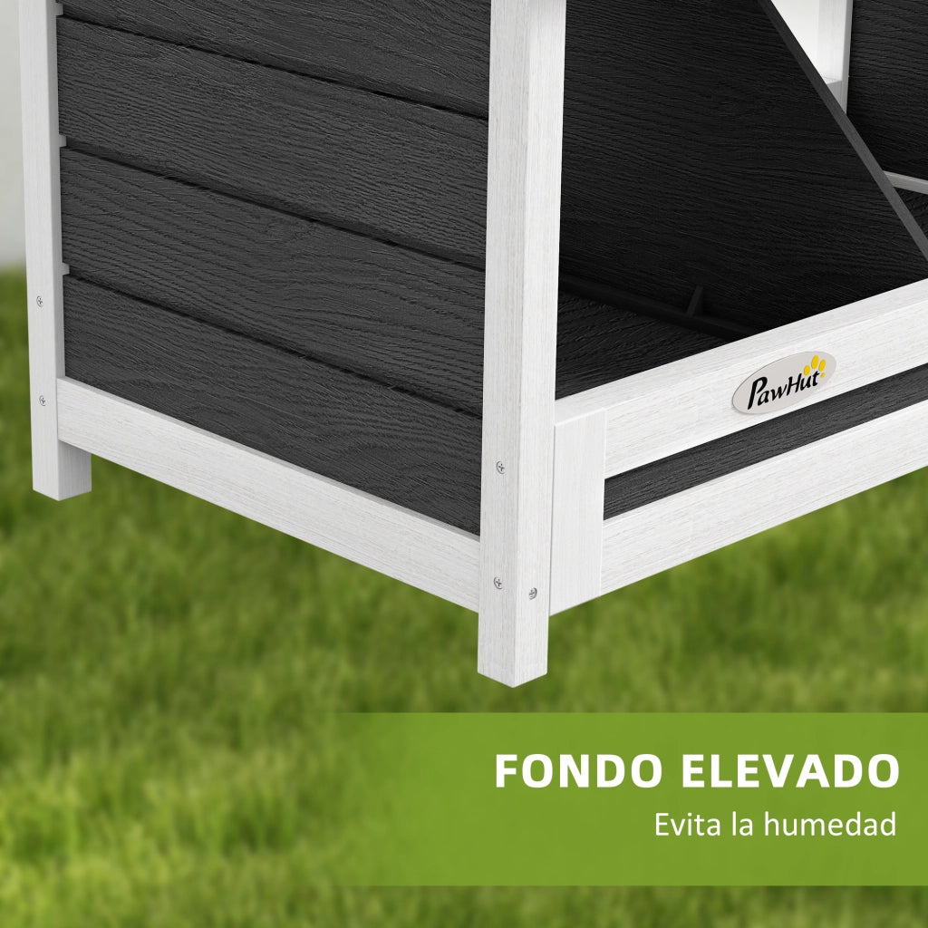 Casetta per Galline in Legno ¨C Minimal ¨C Grigio 80x60x50