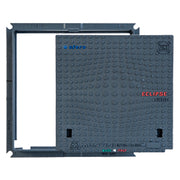 CHIUSINO IN GHISA CLASSE D400 ECLIPSE - 80 x 80 - Kg 76  - MONTINI