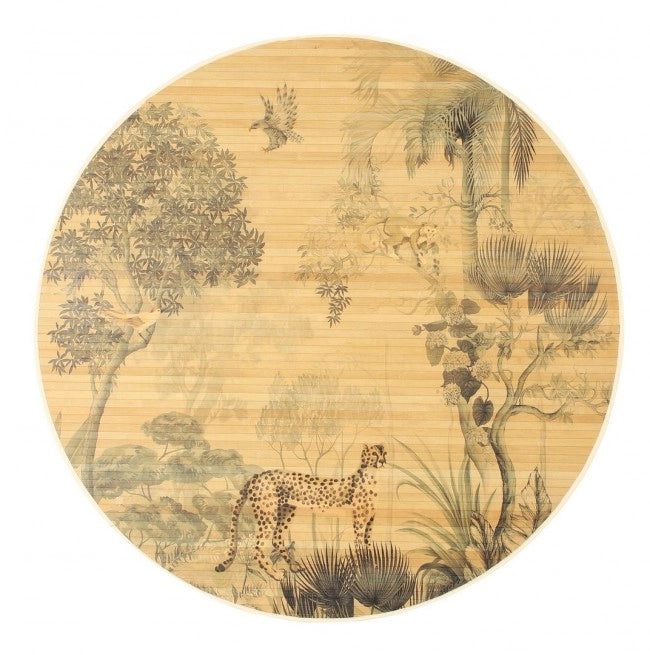 Set 6 Tappeti in Bamboo Marrone Boho da Interno 120 - STARDUST
