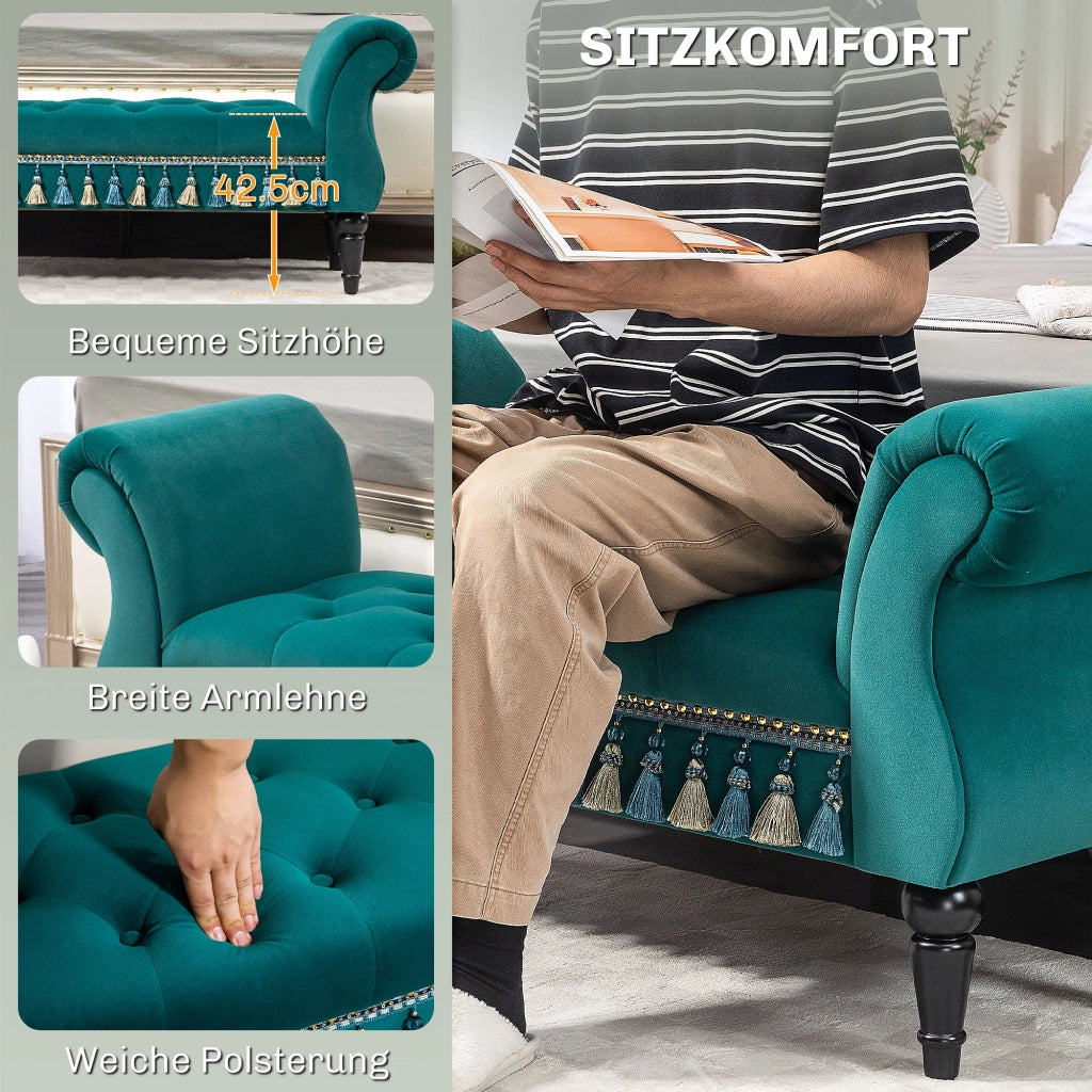 Divano imbottito ¨C Minimal ¨C Verde 117x40x58