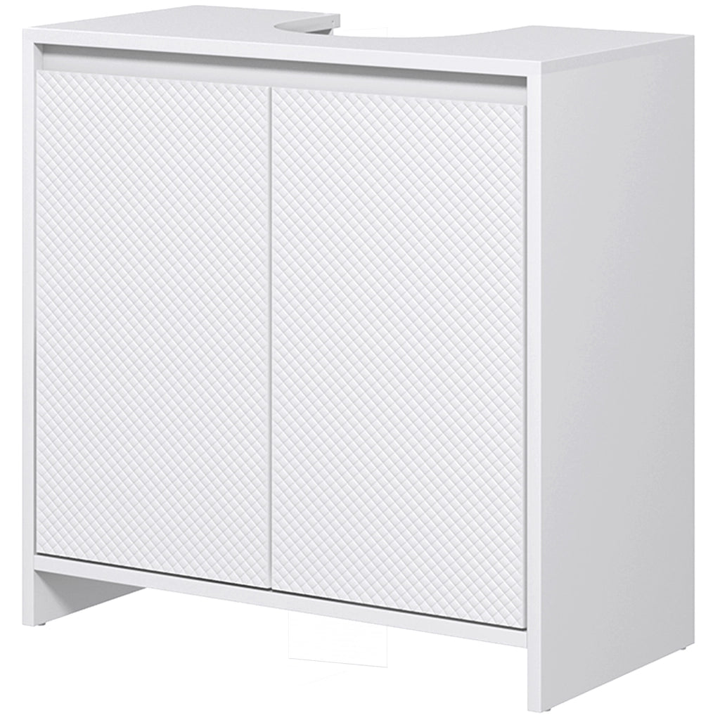 Mobile Sottolavabo con Ripiano ¨C Zephmum ¨C Bianco 60x30x60 cm