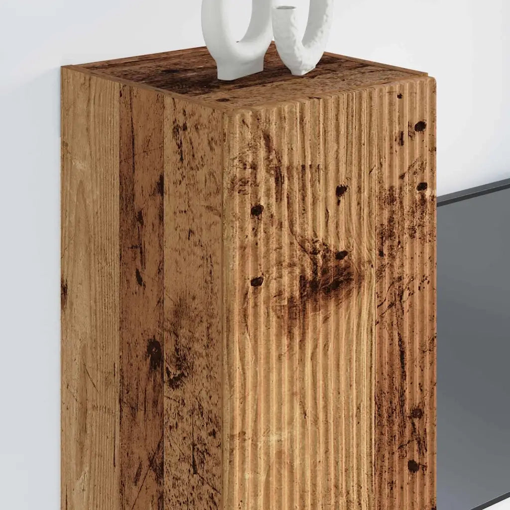 Mobile TV da parete Legno vecchio 30 x 31 x 80 cm 892305