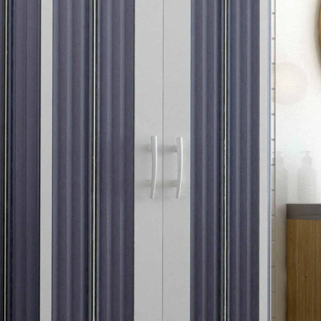 Box Doccia a 3 Lati in PVC 80x120x80CM H185 a soffietto con Apertura Centrale colore Bianco mod. Flex