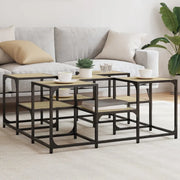 Tavolino da Salotto Rovere Sonoma 91x91x40 cm Legno Multistrato 839074