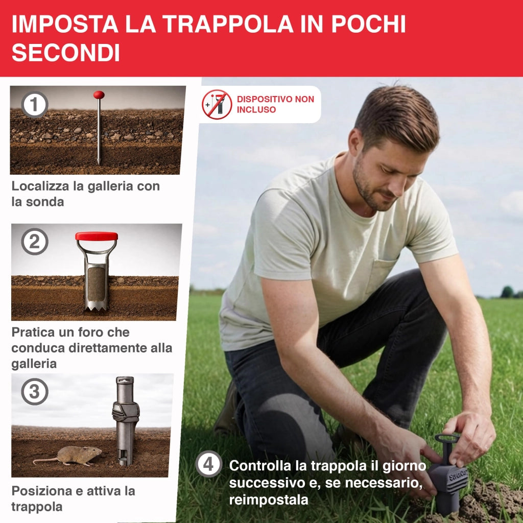 Trappola per Talpe a Scatto Supercat