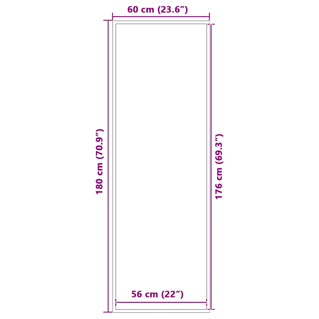 Zerbino Antracite 60x180 cm 4105615