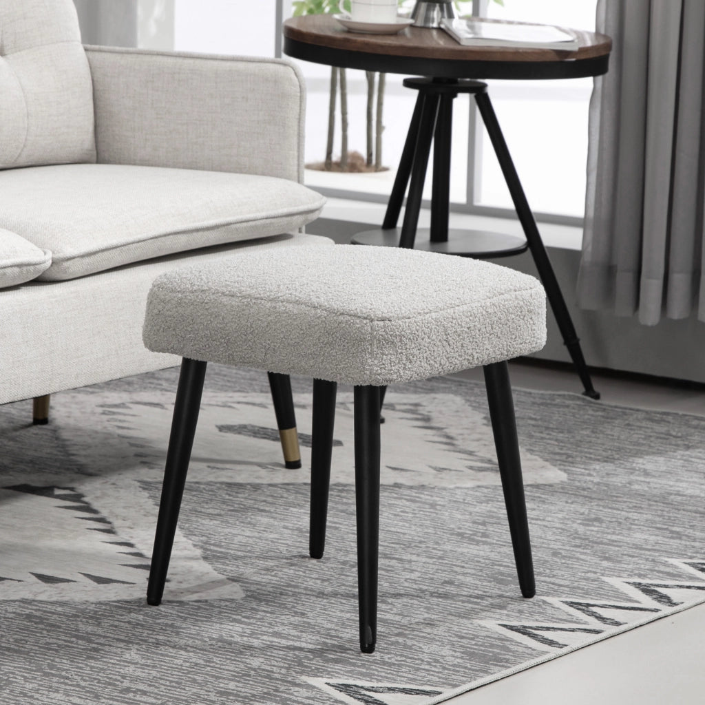 Pouf ¨C Minimal ¨C Grigio Chiaro 42x42x44 cm