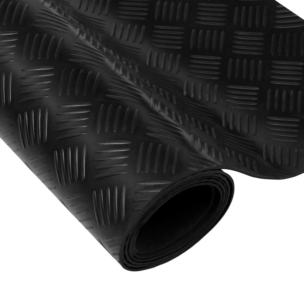 Tappeto per pavimento Nero 1 x 2 m Gomma