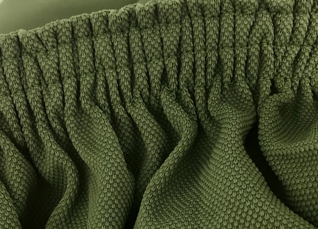 Copridivano E Copri Poltrona Antimacchia Sofà Elasticizzato Modello Magico - Div 2Posti - Verde