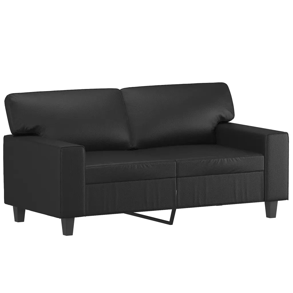 Set di Divani 2 pz Nero in Similpelle