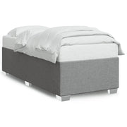 Letto singolo | Letto per adulti | Giroletto senza Materasso Grigio Chiaro 100x200 cm Tessuto