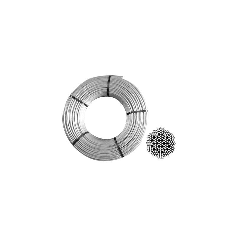FUNE ZINCATA COMMERCIALE Ø 6 mm - rotolo 100 mt